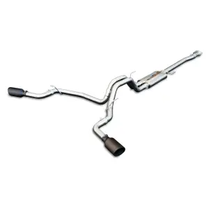 Pacific Performance Engineering - 317043020 | PPE Performance Cat-Back Exhaust System Dual Exit Polished Tubes, Black Ceramic Coated Tips (2015-2020 F150 V6-2.7L, 3.5L Twin Turbo, V8-5.0L) - Image 2