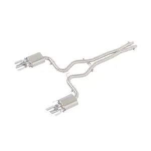 Pacific Performance Engineering - 317660030 | PPE Performance Cat-Back Active Exhaust Raw Finish (2018-2023 Ford Mustang GT) - Image 1