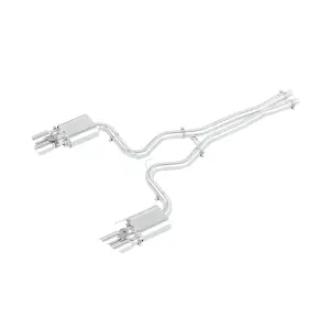 Pacific Performance Engineering - 317663030 | PPE Performance Cat-Back Active Exhaust Polished Finish (2018-2023 Ford Mustang GT) - Image 1