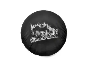 TC31 | Rough Country Spare Tire Cover With A Jeep & Rough Country Logo | Fit Up To 28 Or 31 Inch Tires