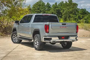 Rough Country - 28850RED_A | Rough Country 3.5 Inch Lift Kit GMC Sierra 1500 2WD/4WD | Red Finish Control Arm, Factory Rear Mono-Leaf Spring, Vertex Coilovers With Vertex Shocks - Image 4