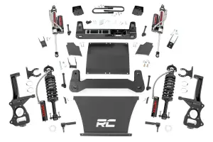 26650_A | Rough Country 6 Inch Lift Kit For GMC Sierra 1500 4WD | 5.3L V8 or 6.2L V8 Engine, Factory Rear Mono-Leaf Springs, Vertex Coilovers With Vertex Shocks