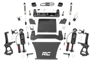 26657_A | Rough Country 6 Inch Lift Kit For GMC Sierra 1500 4WD | 5.3L V8 or 6.2L V8 Engine, Factory Rear Mono-Leaf Springs, Vertex Coilovers With V2 Rear Shocks