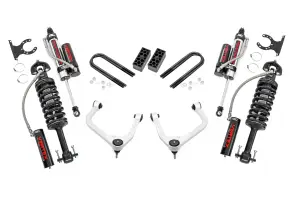 110450 | Rough Country 3.5 Inch Lift Kit For Chevrolet Silverado 1500 | Aluminum Finish, Rear Multi Leaf Spring, Vertex Coilovers With Vertex Shocks