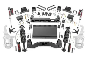 49950 | Rough Country 6 Inch Lift Kit For Ford F-150 4WD | Vertex Coilovers With Vertex Shocks