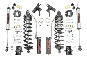 50015 | Rough Country 3 Inch Coilover Conversion Upgrade Kit For Ford F-250 Super Duty | 2005-2022 | Diesel, Front Vertex Coilovers, Rear V2 Shocks