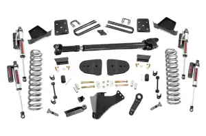 43951 | Rough Country 6 Inch Lift Kit For Ford F-250/F-350 Super Duty 4WD | 4 Inch Axle Diameter, No Factory Rear Springs, Front Driveshaft Included, Vertex Reservoir Shocks