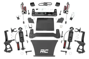 21650 | Rough Country 6 Inch Lift Kit Chevrolet Silverado 1500 | 4.3L, 5.3L, 6.2L Engine, Factory Rear Mono-Leaf Spring, Vertex Coilovers With Vertex Shocks