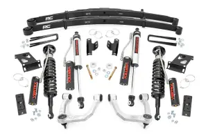 74252 | Rough Country 3.5 Inch Lift Kit For Toyota Tacoma 2WD/4WD | Aluminum Finish Control Arm, Vertex Coilovers, Rear Vertex Shocks
