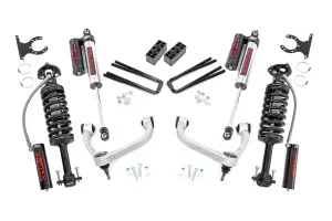 54550 | Rough Country 3 Inch Lift Kit For Ford F-150 4WD (2014-2020) | Aluminum Finish, Vertex Coilovers & Shocks