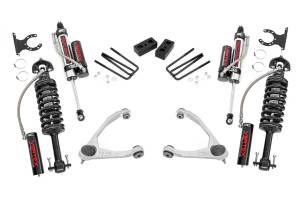 19850 | Rough Country 3.5 Inch Lift Kit Chevrolet Silverado / GMC Sierra 1500 (2007-2016) | Aluminum Finish Arm, Vertex Adjustable Coilovers Front And Rear