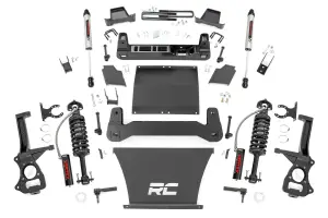 22957 | Rough Country 6 Inch Lift Kit Vertex Coilovers / V2 Rear Shocks (2019-2024 Sierra 1500 2WD/4WD | 4.3L, 5.3L, 6.2L Gas Engine | Multi Leaf Springs)