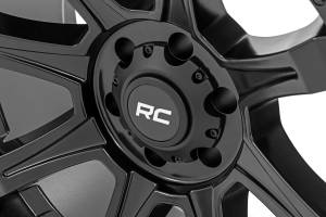 Rough Country - 81202412A | Rough Country 81 Series Wheel | One-Piece / Semi Gloss Black / 20x10 / 6x5.5 / -25mm - Image 4
