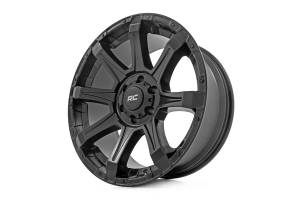 Rough Country - 81202412A | Rough Country 81 Series Wheel | One-Piece / Semi Gloss Black / 20x10 / 6x5.5 / -25mm - Image 2
