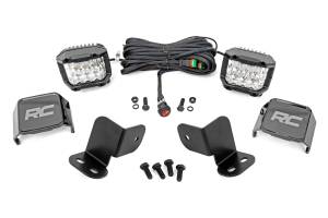 93215 | Rough Country LED Cube Light Kit, Rear Mount For Segway UT6/UT10 | 3 Inch Osram Wide Angle Series