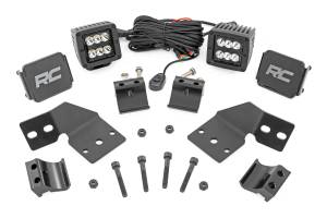 93301 | Rough Country LED Cube Light Kit Forward Facing For Polaris XPEDITION ADV 5/XPEDITION XP 5 | Black Series Lights
