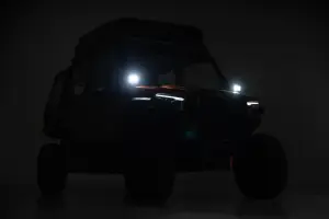 Rough Country - 93302 | Rough Country LED Cube Light Kit Forward Facing For Polaris XPEDITION ADV 5/XPEDITION XP 5 | Black Series With White DRL Lights - Image 4
