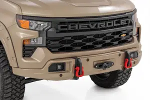 Rough Country - 13006-GTL | Rough Country FXS Front Bumper For Chevrolet Silverado 1500 2WD/4WD | GTL, Sand Dune Paint Code, Winch Mount Only - Image 3