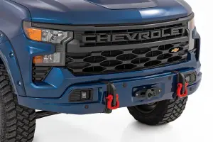 Rough Country - 13006-GJV | Rough Country FXS Front Bumper For Chevrolet Silverado 1500 2WD/4WD | GJV, Riptide Blue Paint Code, Winch Mount Only - Image 3
