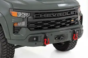 Rough Country - 13006-GBD | Rough Country FXS Front Bumper For Chevrolet Silverado 1500 2WD/4WD | GBD, Cypress Gray Paint Code, Winch Mount Only - Image 3