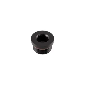 Pacific Performance Engineering - 114002167 | PPE Performance Male Aluminum Plug With O-ring, -12AN 1-1/16 Inch -12 - Black - Image 1