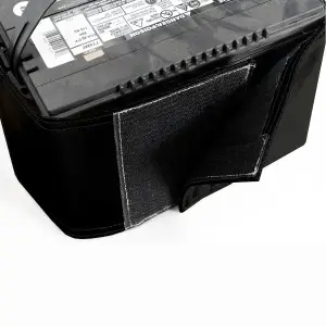 Pacific Performance Engineering - 149002020 | PPE Performance Battery Heat Shield, Side Post For GM Duramax LB7, LLY, LBZ | Black FInish - Image 3