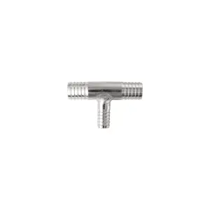 Pacific Performance Engineering - 513123812 | PPE Performance Tee Barb Fitting, 1/2 Inch x 3/8 Inch x 1/2 Inch SS - Image 1