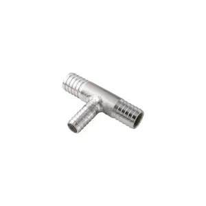 Pacific Performance Engineering - 513123812 | PPE Performance Tee Barb Fitting, 1/2 Inch x 3/8 Inch x 1/2 Inch SS - Image 2