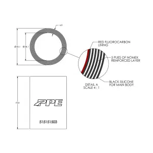 Pacific Performance Engineering - 515151503 | PPE Performance Silicone Coupler For Custom Applications, 1.5 Inch ID X 72 MM Inch Length - Image 2