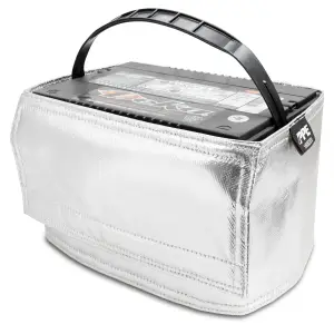 Pacific Performance Engineering - 149002035 | PPE Performance Battery Heat Shield, Side Post For GM Duramax LB7, LLY, LBZ | Silver FInish - Image 1