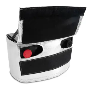 Pacific Performance Engineering - 149002035 | PPE Performance Battery Heat Shield, Side Post For GM Duramax LB7, LLY, LBZ | Silver FInish - Image 3