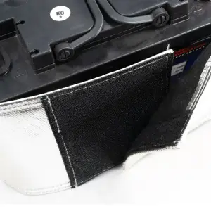 Pacific Performance Engineering - 149002135 | PPE Performance Battery Heat Shield, Top Post For GM Duramax LMM, LML, L5P | Silver FInish - Image 3