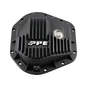 338041120 | PPE Performance 10-Bolt Heavy-Duty Cast Aluminum Front Differential Cover, Dana 50 / Dana 60 For Ford F-250 / F-350 / F-450 Super Duty | Black Finish
