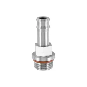 Pacific Performance Engineering - 128051208 | PPE Performance 304 Stainless Steel Fill Adapter With 3/8 Inch Barbed End & 9/16 Inch -18 Threads - Image 1