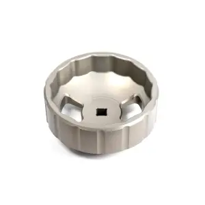 Pacific Performance Engineering - 114000759 | PPE Performance Oil Filter Socket Hard Anodized Billet Aluminum - 93mm 15F - Image 2