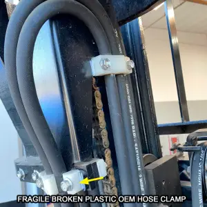 Pacific Performance Engineering - 778001000 | PPE Performance Hydraulic Line Hose Clamp For Toyota Forklift | OEM Toyota Part# 68654-36760-71 - Image 10