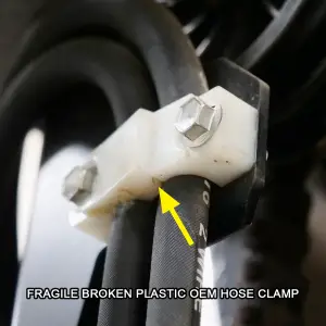 Pacific Performance Engineering - 778001000 | PPE Performance Hydraulic Line Hose Clamp For Toyota Forklift | OEM Toyota Part# 68654-36760-71 - Image 9