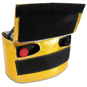 Pacific Performance Engineering - 149002000 | PPE Performance Battery Heat Shield, Side Post For GM Duramax LB7, LLY, LBZ | Gold FInish - Image 4