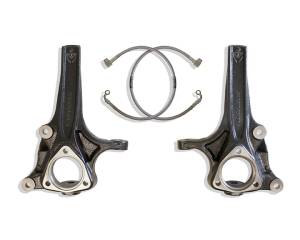 702740 | MaxTrac Suspension 4 Inch Lift Spindles With Brake Lines For Ram 1500, 6 Lug