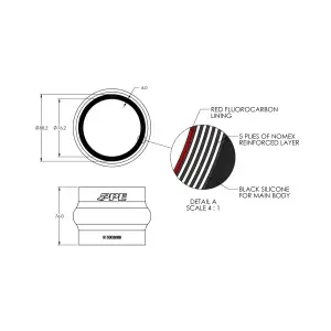 Pacific Performance Engineering - 515303088 | PPE Performance Silicone Hose For Custom Applications | 3.0 Inch ID x 76mm L - Image 2