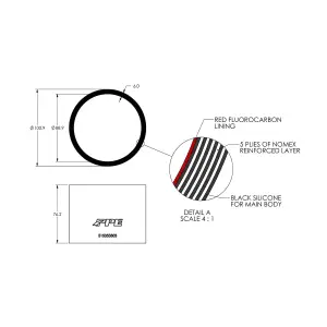 Pacific Performance Engineering - 515353503 | PPE Performance Silicone Hose For Custom Applications | 3.5 Inch ID x 3.0 Inch L - Image 3