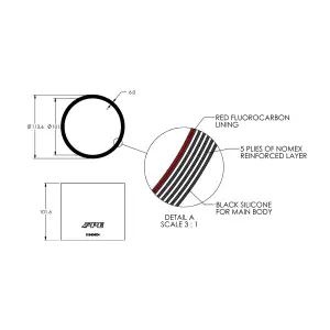 Pacific Performance Engineering - 515404004 | PPE Performance Silicone Hose For Custom Applications | 4.0 Inch ID x 4.0 Inch L - Image 3