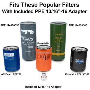 Pacific Performance Engineering - 114002100 | PPE Performance Aluminum Billet Oil Filter Mount Kit - Image 5