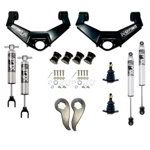 KR11STAGE4FOX | Kryptonite Stage 4 Leveling Kit With Fox 2.5 HTO Shocks For Chevrolet/GMC 2500 HD & 3500 HD