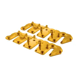 118021224 | PPE Performance Valve Cover Kit With Accessory Mounting For GM 6.6L Duramax | Gold Finish