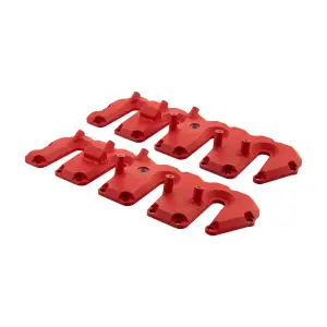 118021212 | PPE Performance Valve Cover Kit With Accessory Mounting For GM 6.6L Duramax | Red Finish