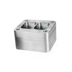 116006058 | PPE Performance T4 Riser Block Without Wastegate Port 2 3/8 Inch Height For GM 6.6L Duramax