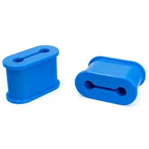 168030144 | PPE Performance Silicone Bushings Replacement For PPE Engine Mounts For GM 6.6L Duramax | Blue Finish