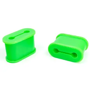 Pacific Performance Engineering - 168030154 | PPE Performance Silicone Bushings Replacement For PPE Engine Mounts For GM 6.6L Duramax | Green Finish - Image 2