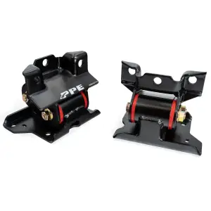 168030170 | PPE Performance Engine Mount Kit With Silicone Bushings For GM 6.6L Duramax | Red Finish